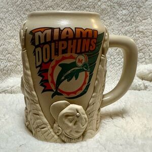 Vintage Miami Dolphins Officially Licensed NFL Football Ceramic Stein Beer Mug